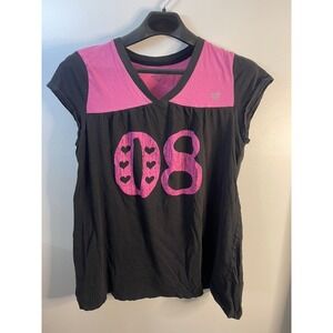 No Boundaries Women's Black Pink "Bachelorette 08" Graphic T Shirt Size 2X